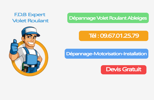 dépannage volet roulant Ableiges