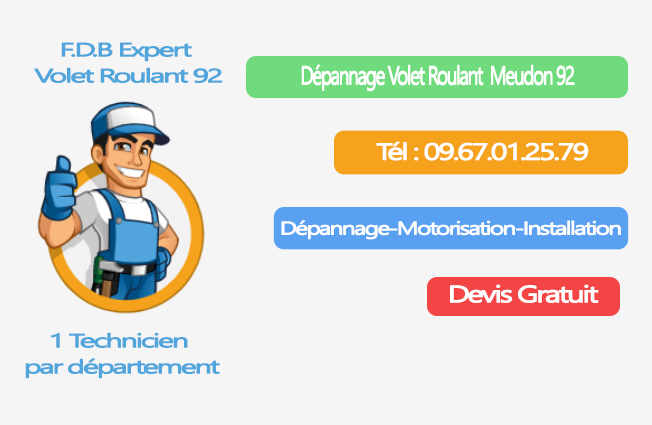dépannage volet roulant Meudon 92
