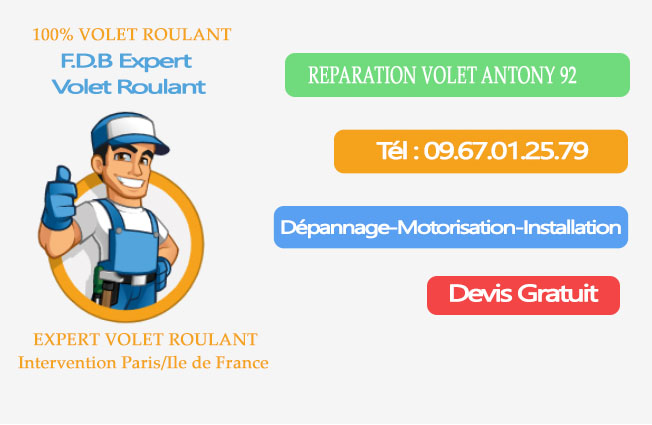 dépannage volet roulant Antony