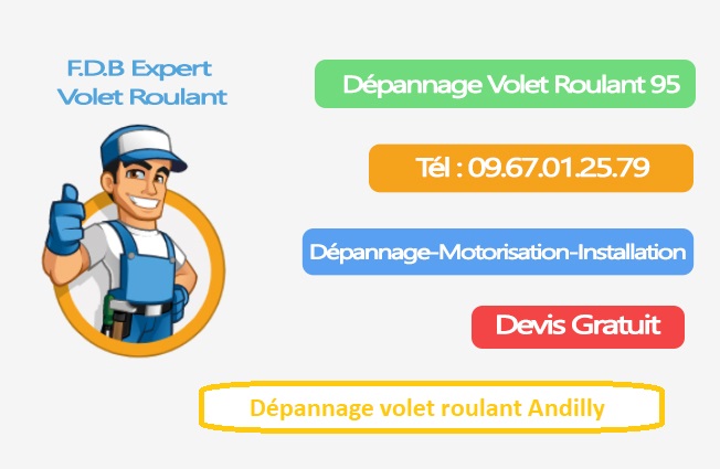 Dépannage volet roulant Andilly 95