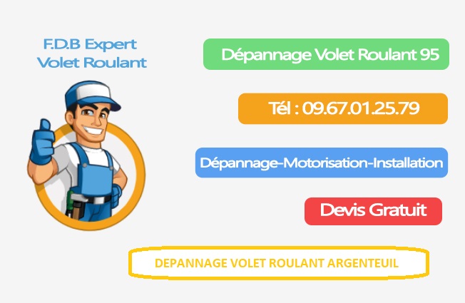 Dépannage volet roulant Argenteuil