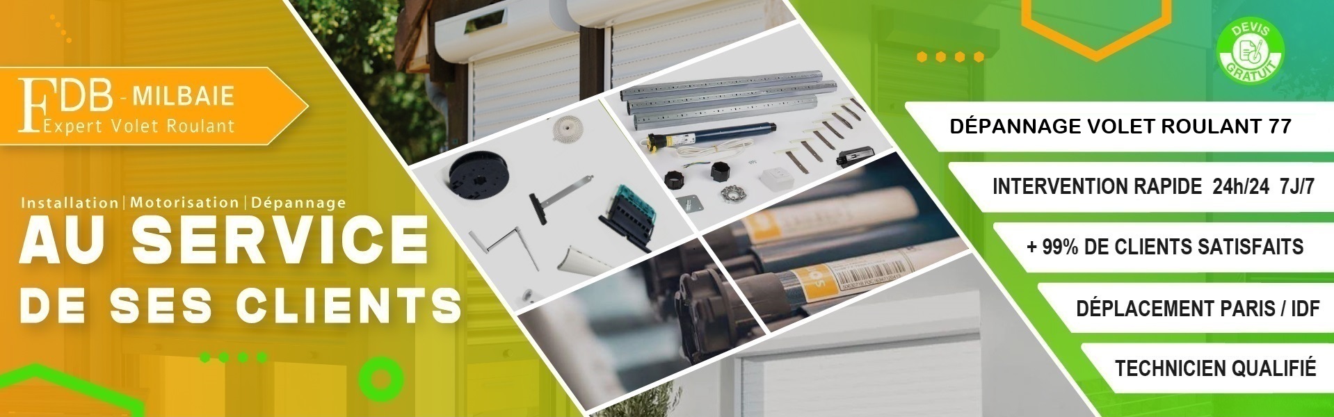 Dépannage volet roulant 77