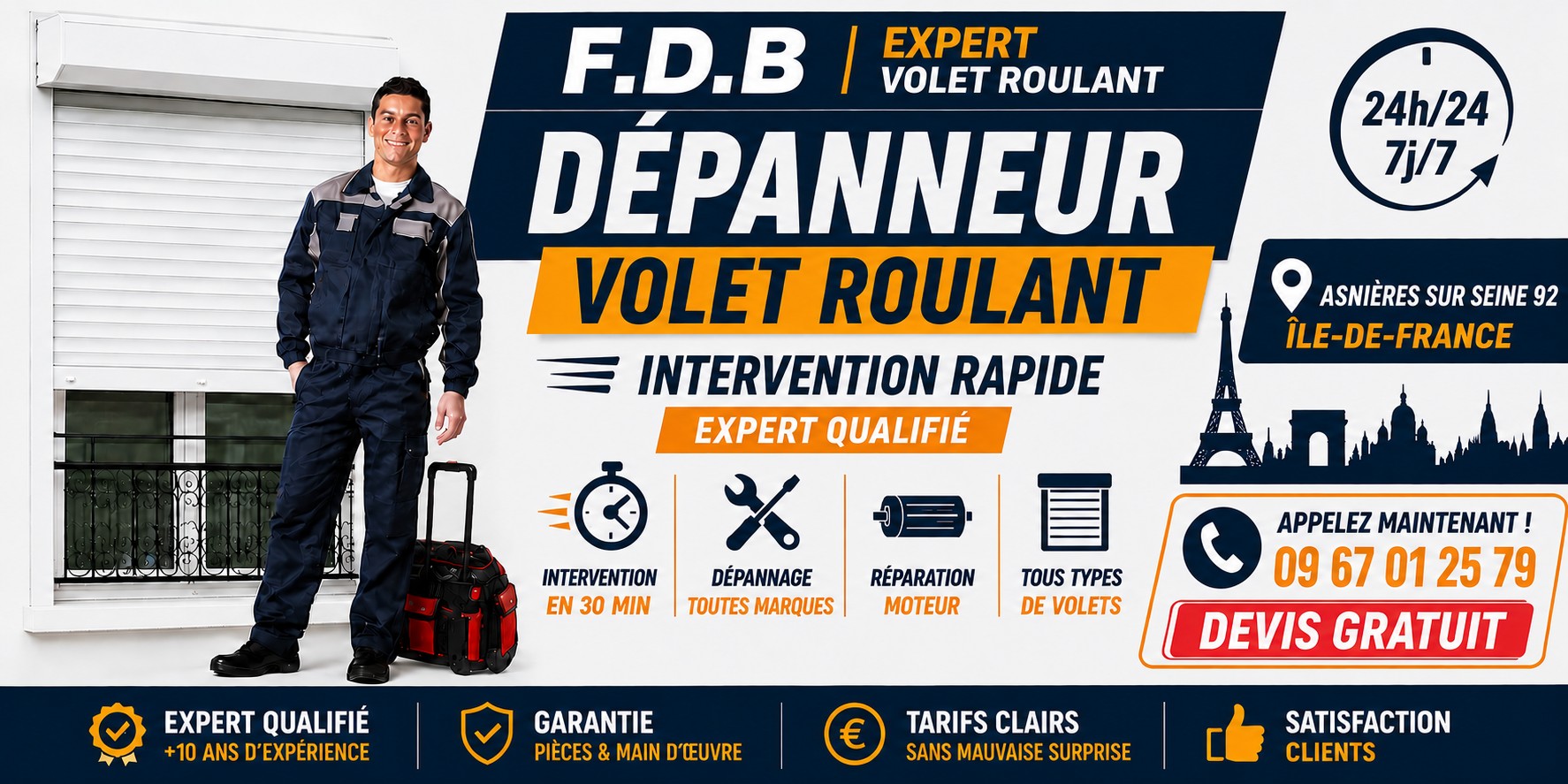 depannage volet roulant asnières sur seine