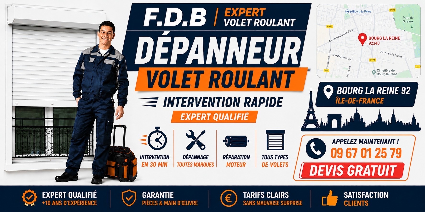 depannage volet roulant bourg la reine