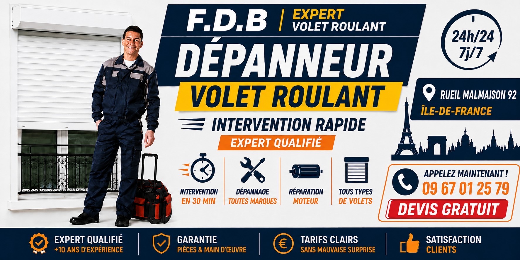 dépannage volet roulant rueil malmaison